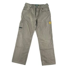 Arborwear Pants Mens 30x32 Beige Double Knee Canvas Workwear Tree Climbers